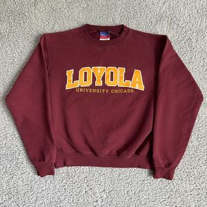 Champion Loyola University Chicago Crewneck Sweater Sweatshirt Mens Small